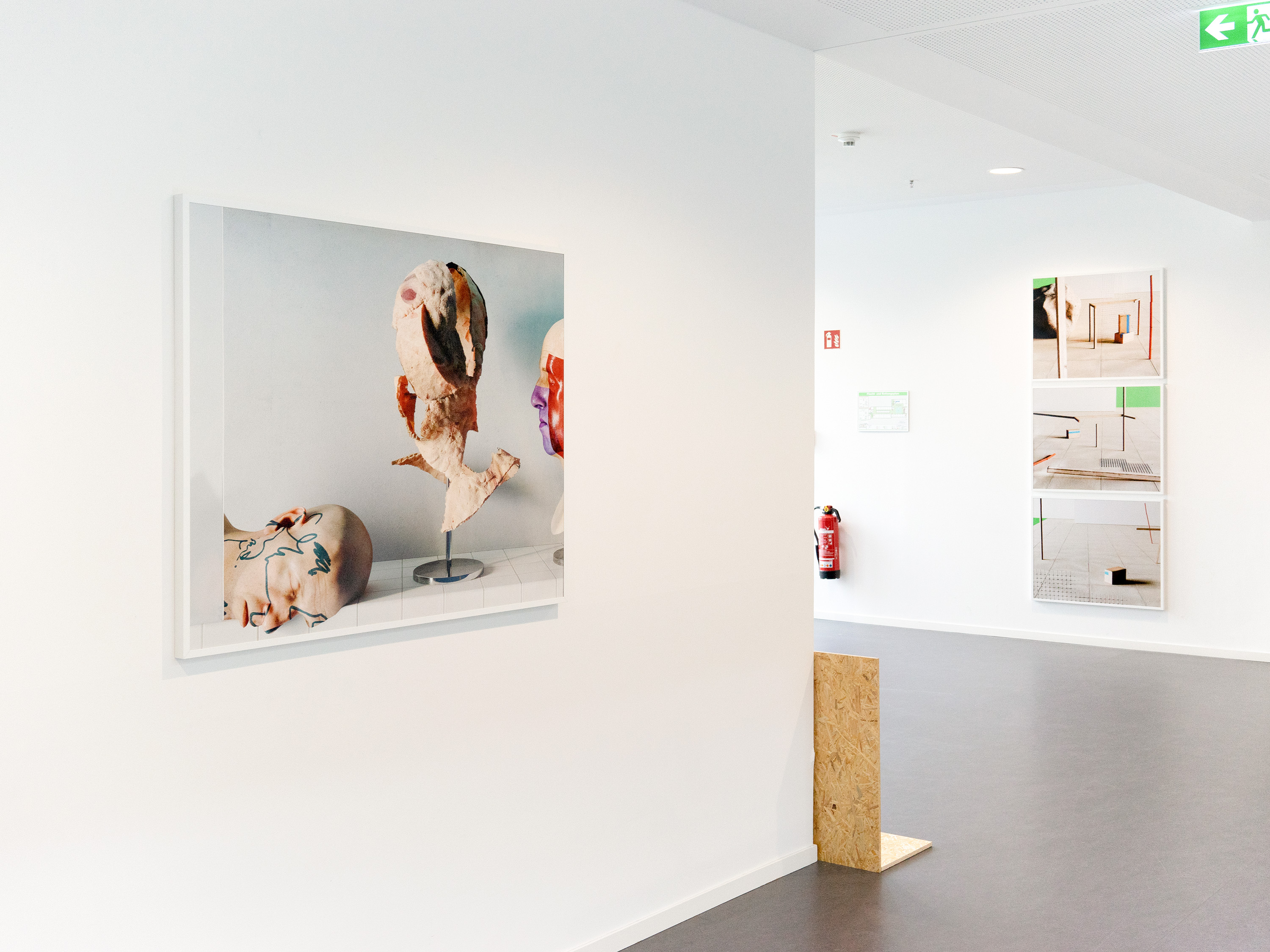 Jonas Kamm: Dave, Dee & Dozy / Untitled Work in Progress, 2020. Installation View at Quartier Nord