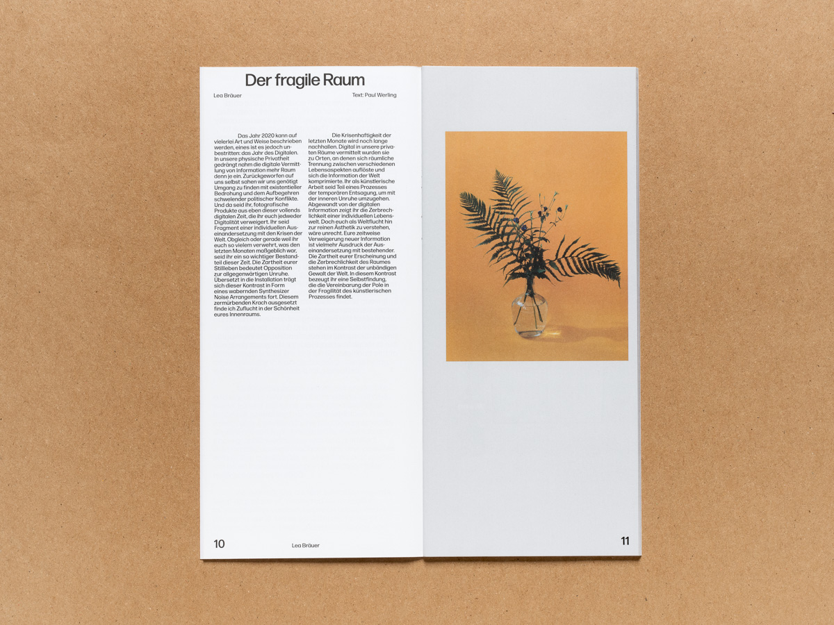 STOPOVER, 2020. Broschüre, 12 × 27 cm, 60 Seiten, Auflage von 500 Exemplaren. Gestaltung: Mathias Fleck. Foto: Samuel Solazzo
